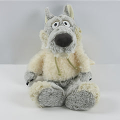 Soft Fleece Sheepskin Coat Wolf Dolls Stuffed Animal Plush Dolls
