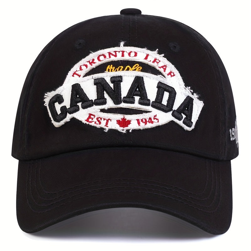 Canada Maple Leaf Baseball Cap Embroidery Hip Hop Sports Hat Adjustable