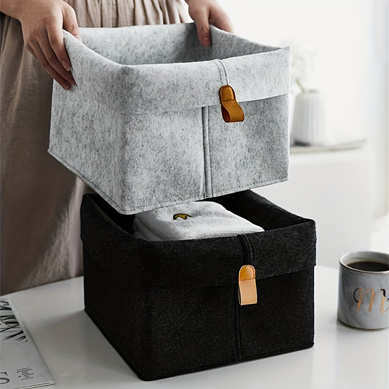 Stylish Nordic Felt Storage Basket for Home Decor