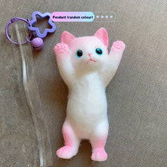 Soft Rubber Kitten Squeeze Toy Plush Action Toy Ages 3+