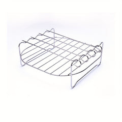 XL Air Fryer Double Layer Rack with Skewer for Outdoor Cooking