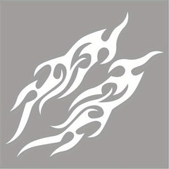 Flame Pattern Bumper Stickers, Waterproof Decorative for Car Scratches
