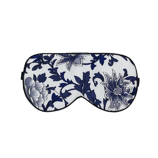 Plant Flower Pattern Eye Mask Blackout Blindfold Breathable Sleep Eye Mask