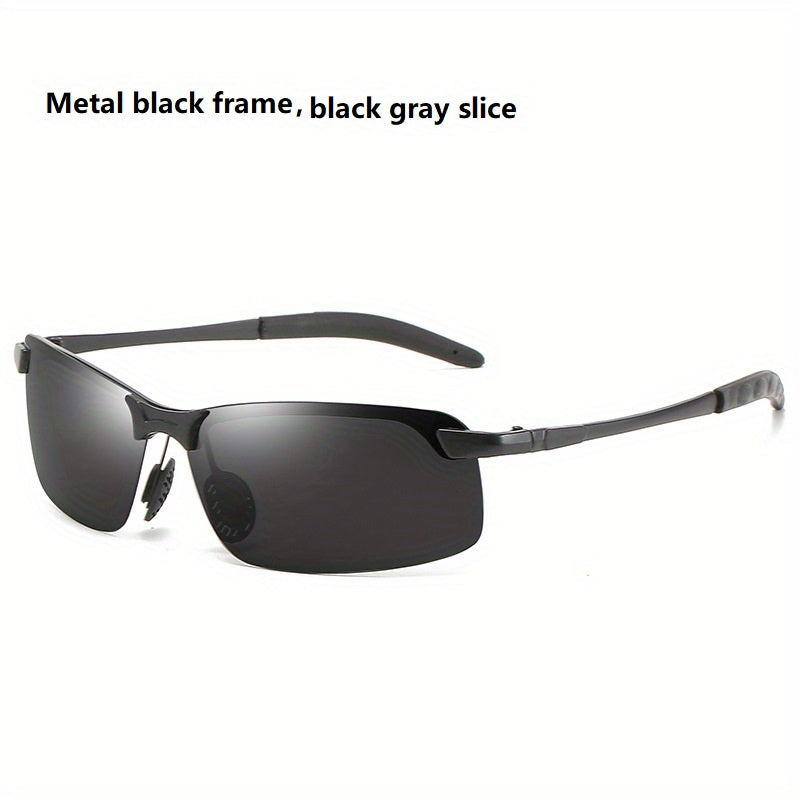 Metal Frame Polarized Sunglasses for Men