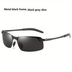 Metal Frame Polarized Sunglasses for Men