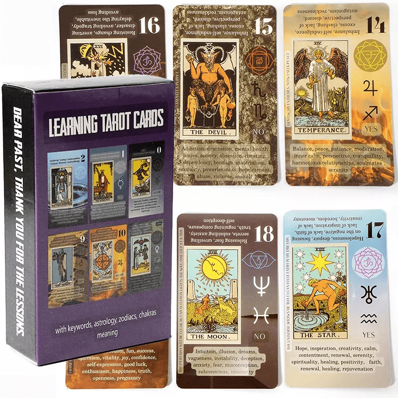 Tarot Card Game Board Game English Playing Cards QR Instructions