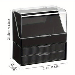 Makeup Storage Organizer Drawers Cosmetics Display with Lid