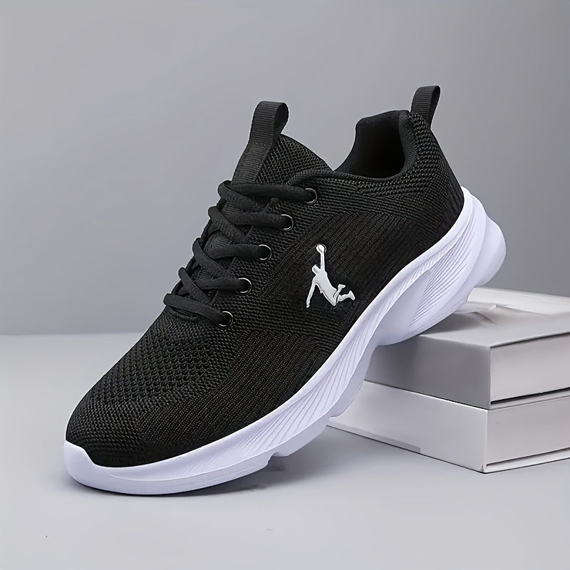 Men's Graphic Print Lace-up Sneakers Athletic Shoes