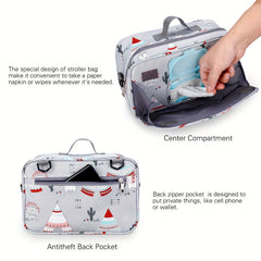 Mini Diaper Hanging Bag for Stroller - Nursery Storage Organizer