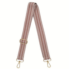 Geometric Pattern Wide Bag Strap Replacement Crossbody Travel Accessory