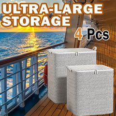 Large Clothes Storage Bin With Lid Folding Closet Organizer Bag