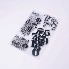 Numbers Stamps & Labels Clear Stamps DIY Crafts