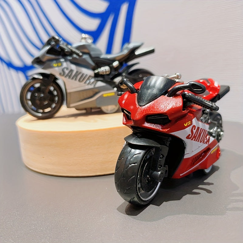 Mini Motorcycle Keychain Car Schoolbag Pendants