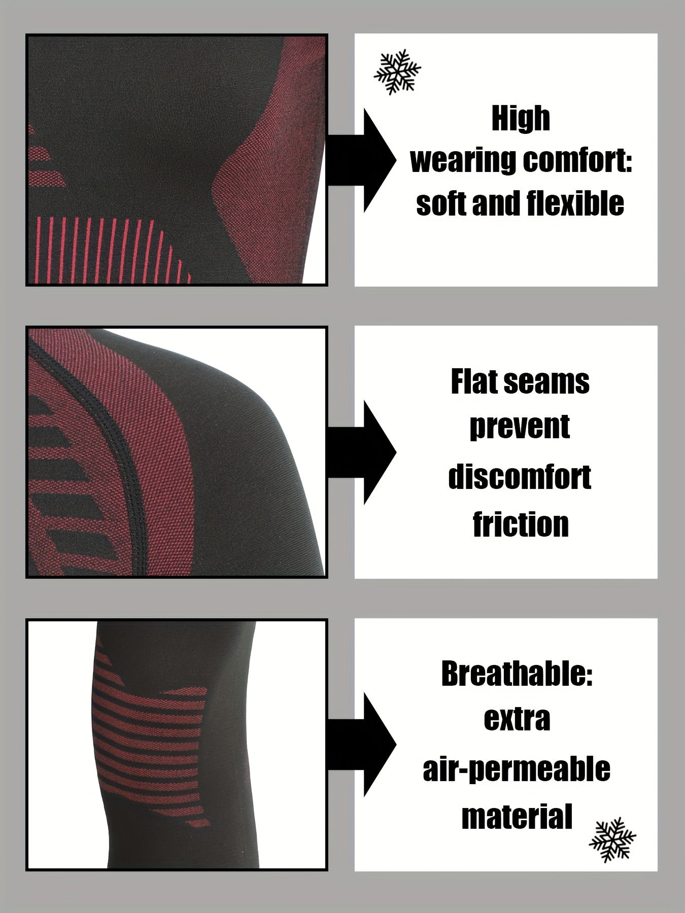 2pcs Thermal Underwear Set Long Sleeve Warm Top & Leggings for Women