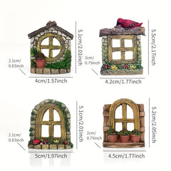 Miniature Fairy Tale Resin Doors for Photo Frame Decoration