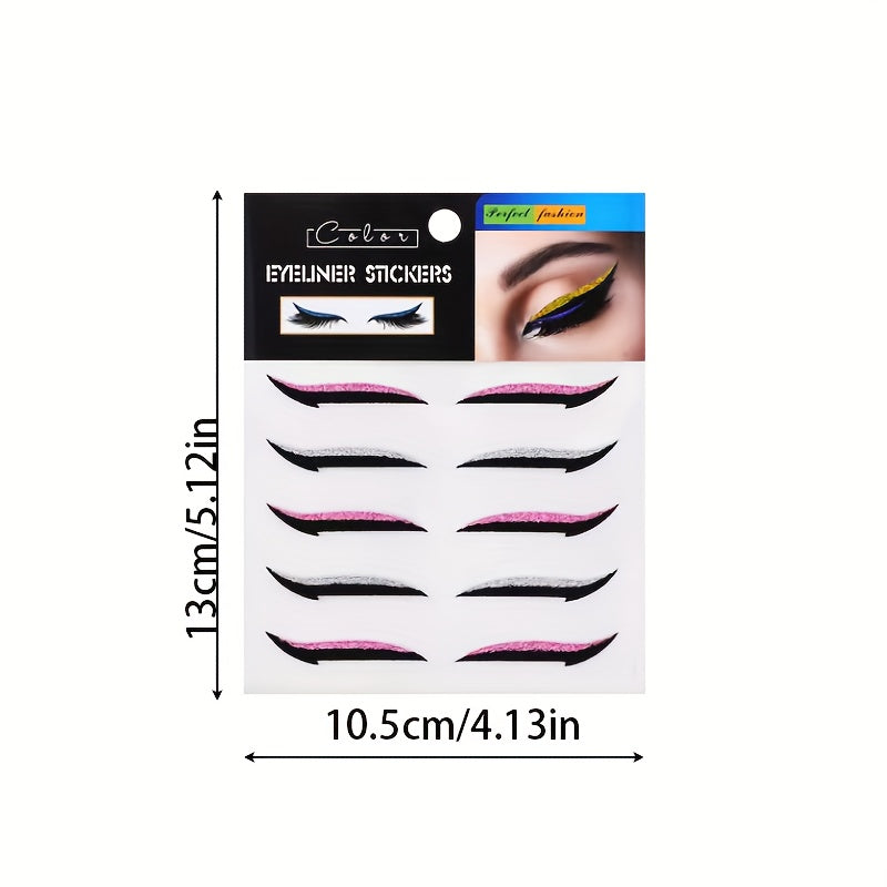 Eyeliner Stickers Eye Shadow Self-adhesive Cat Eye Makeup Double Eyelid Stickers