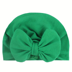 Soft Turban Headwarp Knotted Bow Hat for Newborns