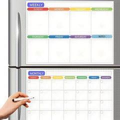 Erasable Magnetic Whiteboard Monthly Planner Weekly Calendar Fridge Sticker