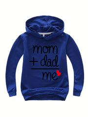 Kids Letter Print Hoodie Soft Pullover Sweatshirt for Boys Girls
