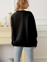 Duck & Goose Print Pullover Sweatshirt Long Sleeve Crew Neck Sweatshirt
