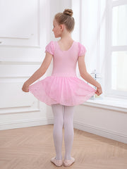 Unicorn Print Cap Sleeve Ballet Dress for Toddler Girls
