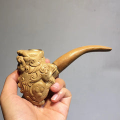 Men's Red Sandalwood Tobacco Pot Cut And Sew Ball Holder