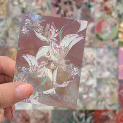 60pcs Hazy Retro Flower Graffiti Stickers For Guitar Skateboard