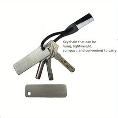 Portable Fishing Hook Sharpener Tool with Keychain