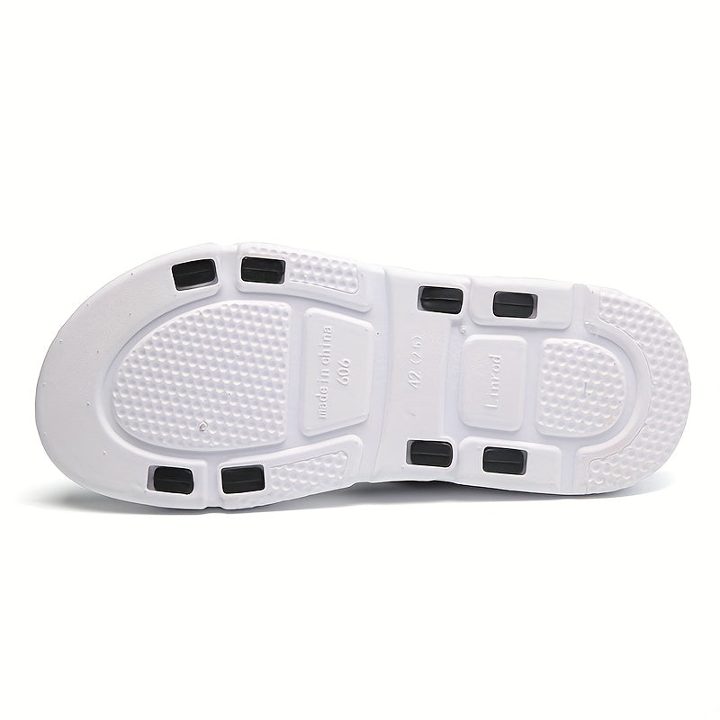 Men's Open Toe Non Slip Hook And Loop Sandals Quick Drying Beach Shoes