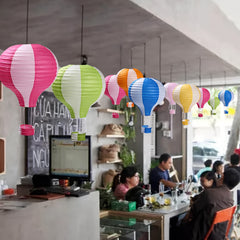6pcs Hot Air Balloon Paper Lanterns Wedding Birthday Party Decor