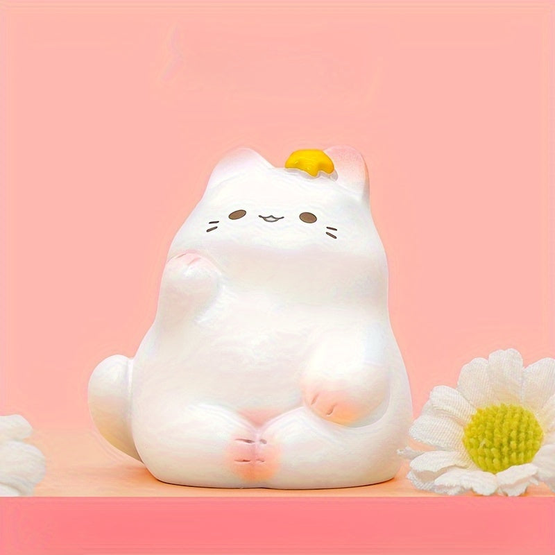 Cartoon Cat Mini Ornament Resin Craft