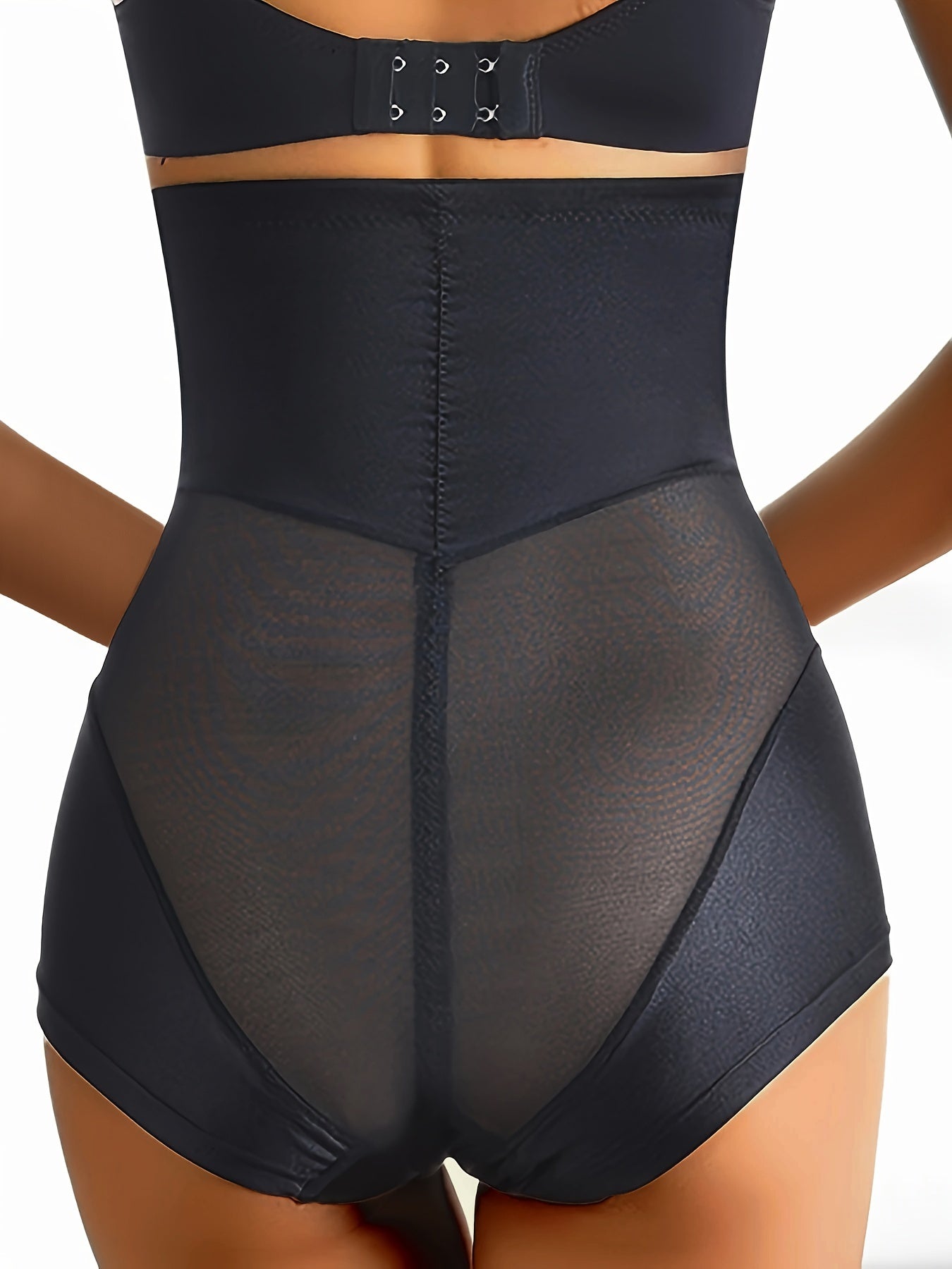 Mesh Shaping Panties Tummy Control Butt Lifting Zipper Panties