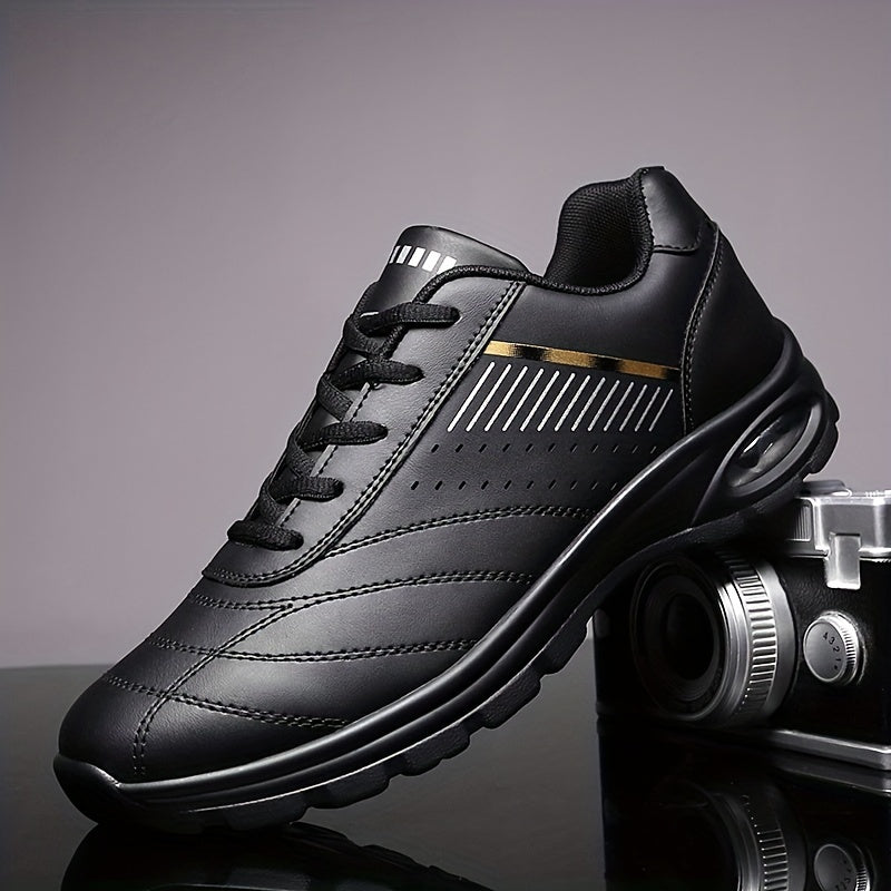 Men's Air Cushion Lace-up Sneakers for Comfortable Walking