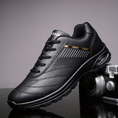 Men's Air Cushion Lace-up Sneakers for Comfortable Walking
