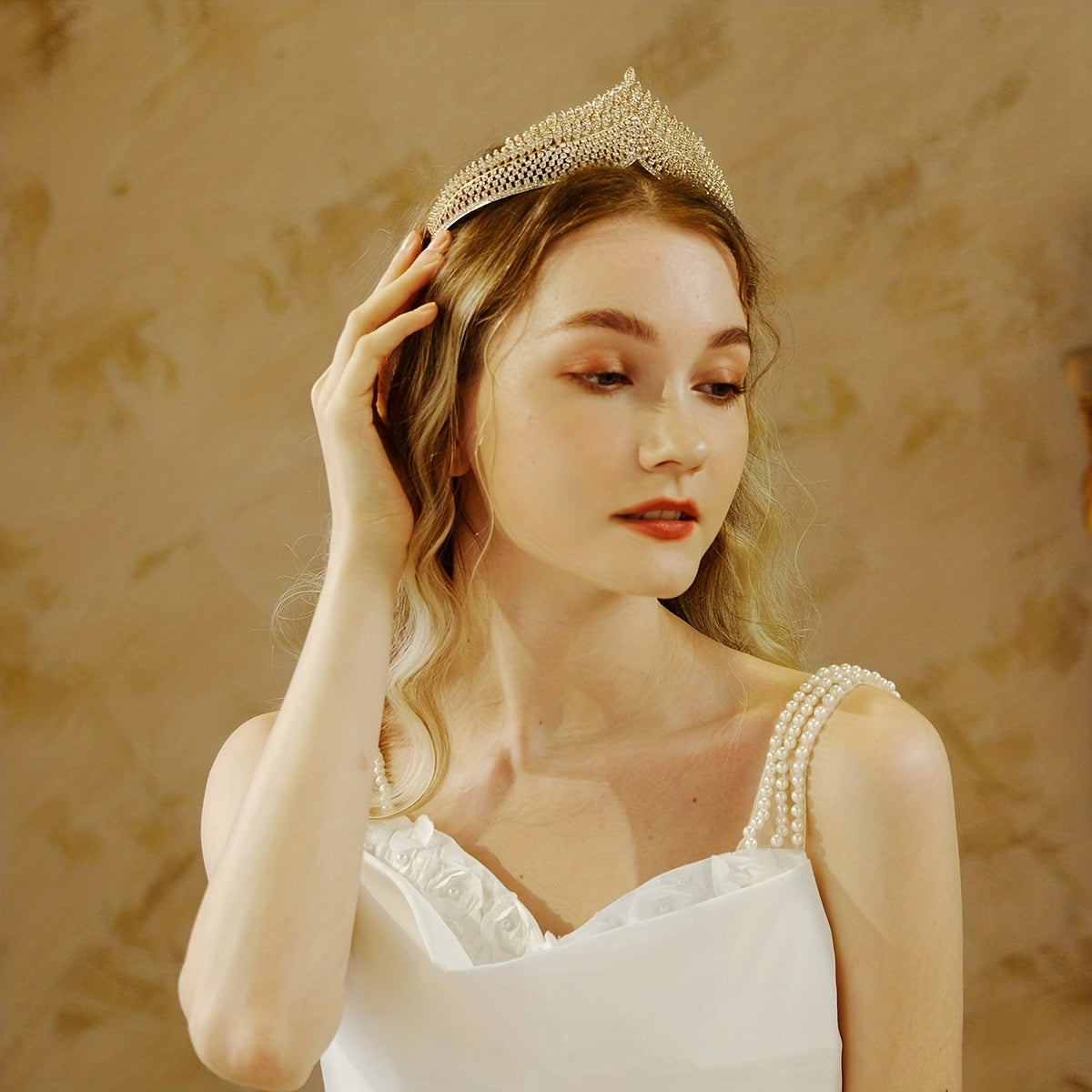 Vintage Rhinestone Bridal Tiara Head Crown