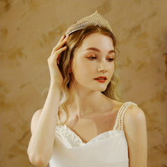 Vintage Rhinestone Bridal Tiara Head Crown