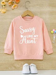 Girls' Sassy Aunt Graphic Active Pullovers