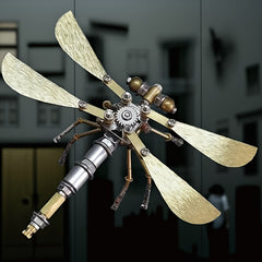 Mechanical Dragonfly Steampunk Metal 3D Jigsaw Puzzle Toy