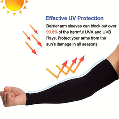 UV Protection Cooling Arm Sleeves for Outdoor Activities