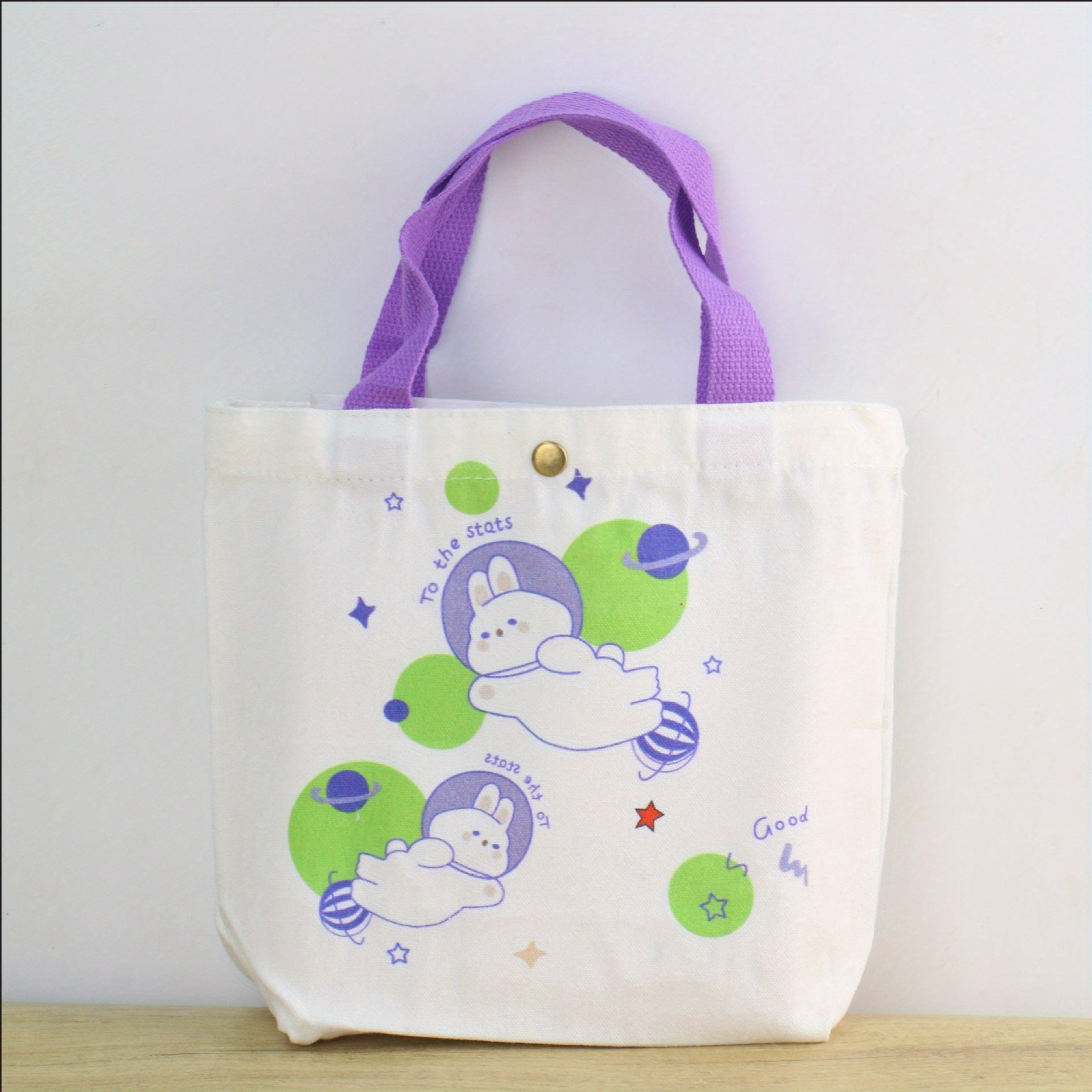Cute Cartoon Animal Mini Canvas Tote Bag for Girls