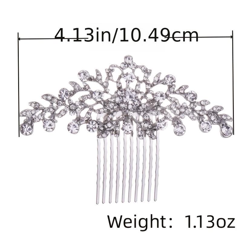 Crystal Leaf Hairpin Comb Clip Bridal Hair Accessories