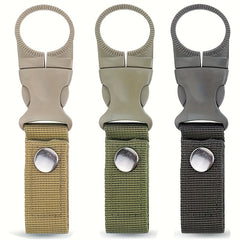 3pcs Bottle Carrier Strap With Carabiner for Traveling & Hiking