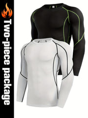 Men's Quick Drying Long Sleeve Shirt for Fitness Training