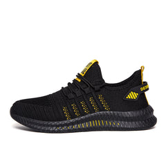 Men's Striped Running Shoes Breathable Sneakers For Outdoor Sports