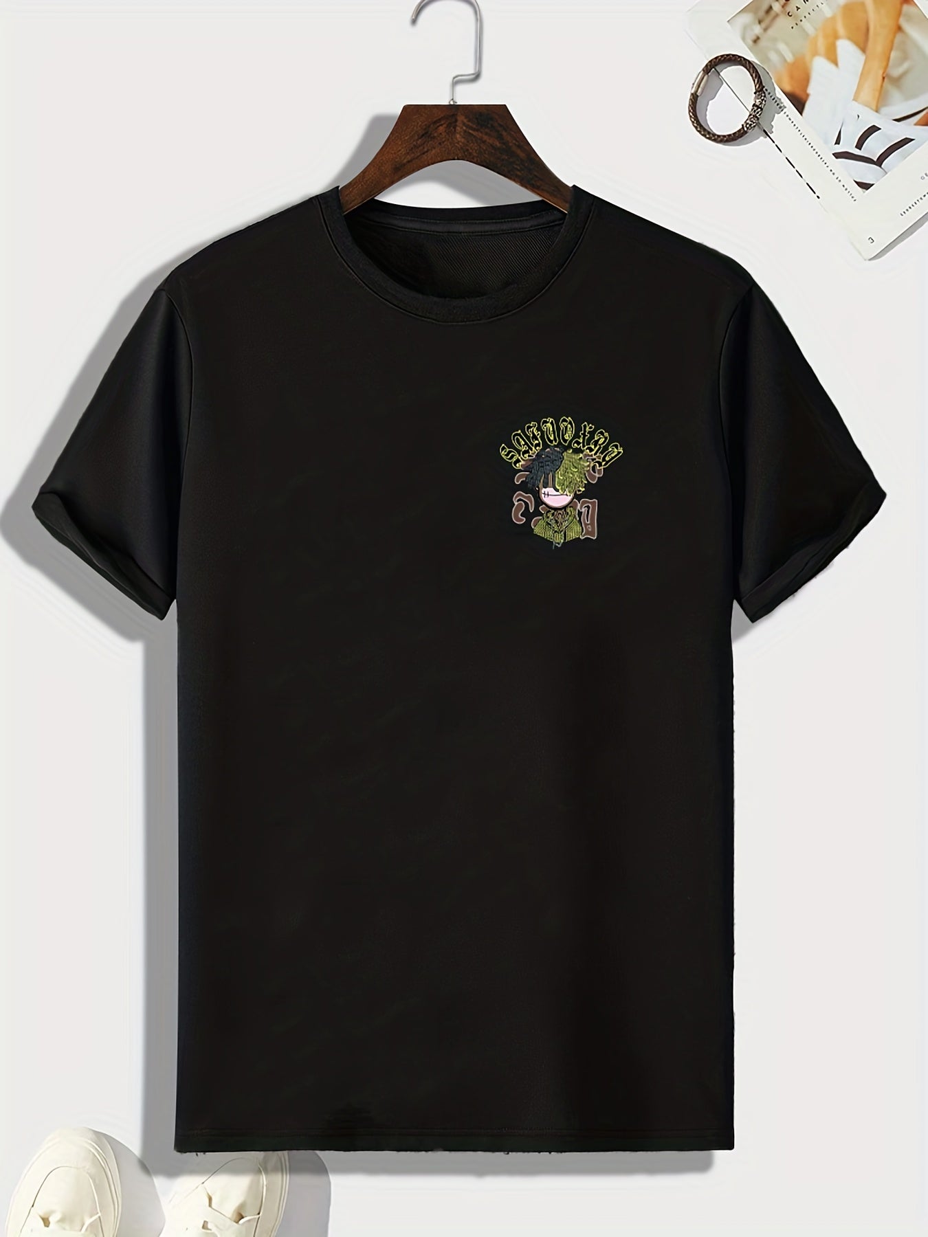 Hip Hop Style Pattern Print Men's Comfy Sports T shirt Graphic Tee