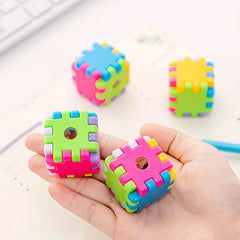 3pcs Mini Rolling Pencil Sharpener Manual School Stationery Gift Toy
