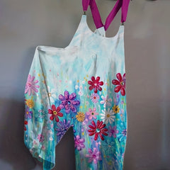 Floral Wide Leg Jumpsuit Spring & Summer Women's Clothing