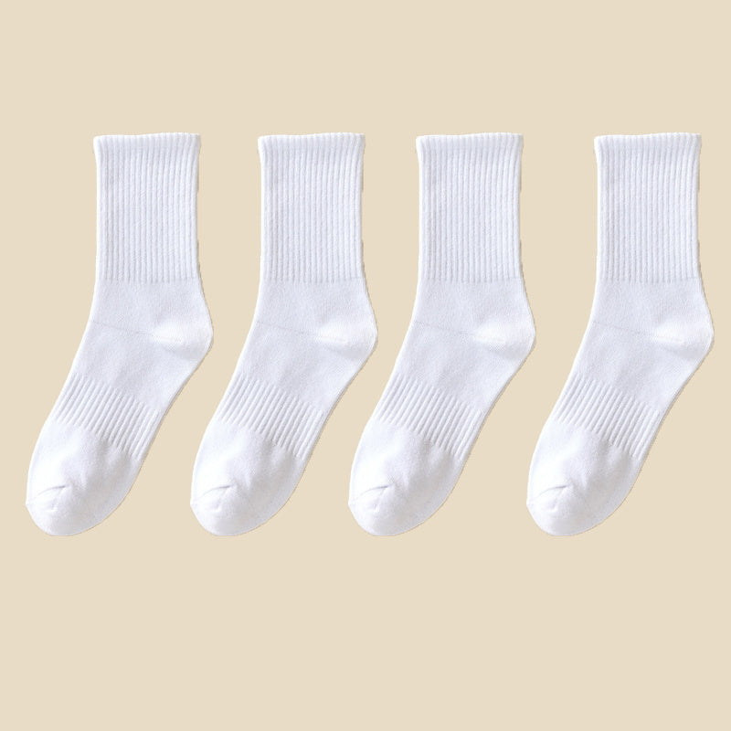 2 Pairs Classic Crew Socks Women's Stockings
