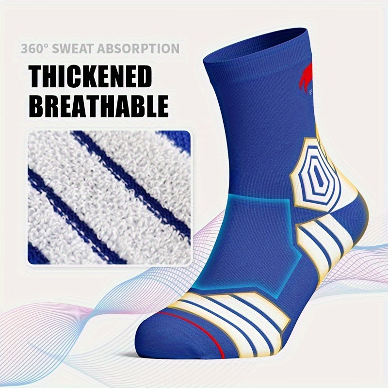 Basketball Socks High Cushion Thick Crew Socks for Men Women