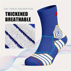 Basketball Socks High Cushion Thick Crew Socks for Men Women